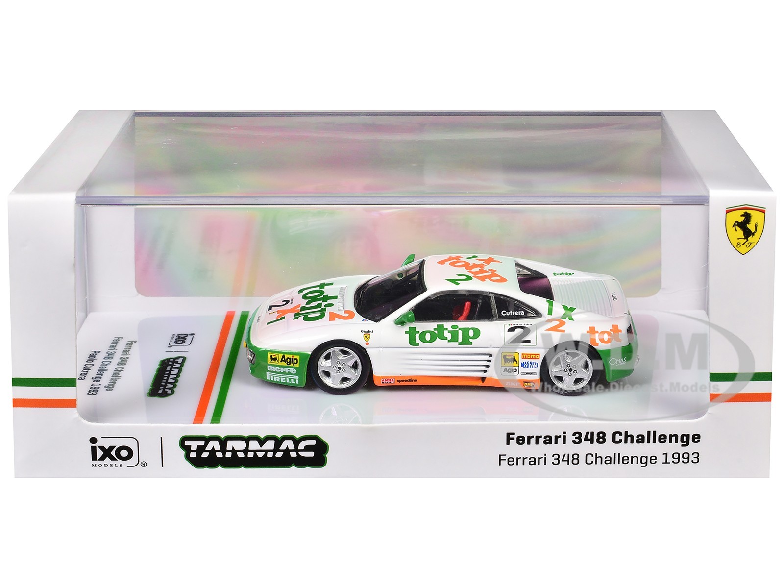 FERRARI 348 CHALLENGE #2 PAOLO CUTRERA (1993) 1/64 TARMAC WORKS T64-082-93CHA02