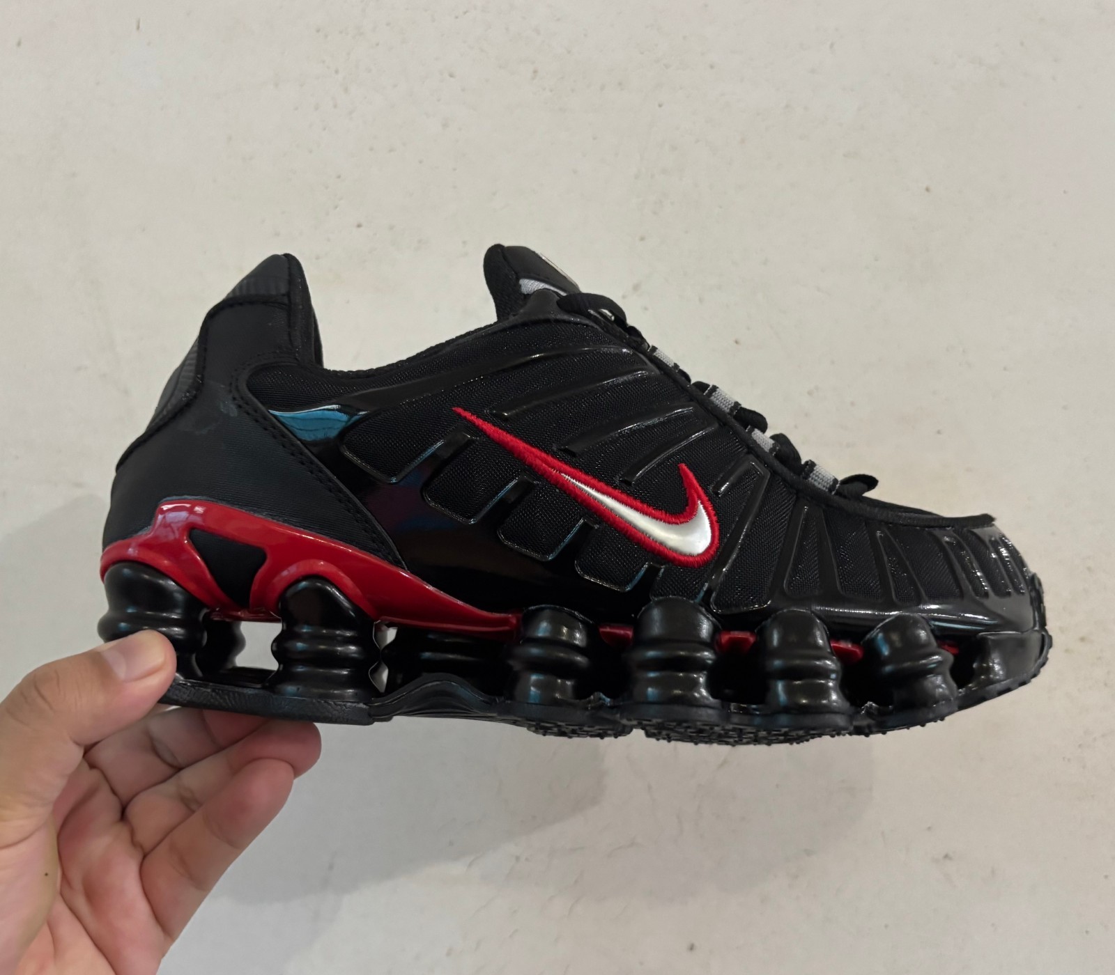 Size US 10 - Nike Shox TL Men's Shoes Running Sneaker Trainer Black Red