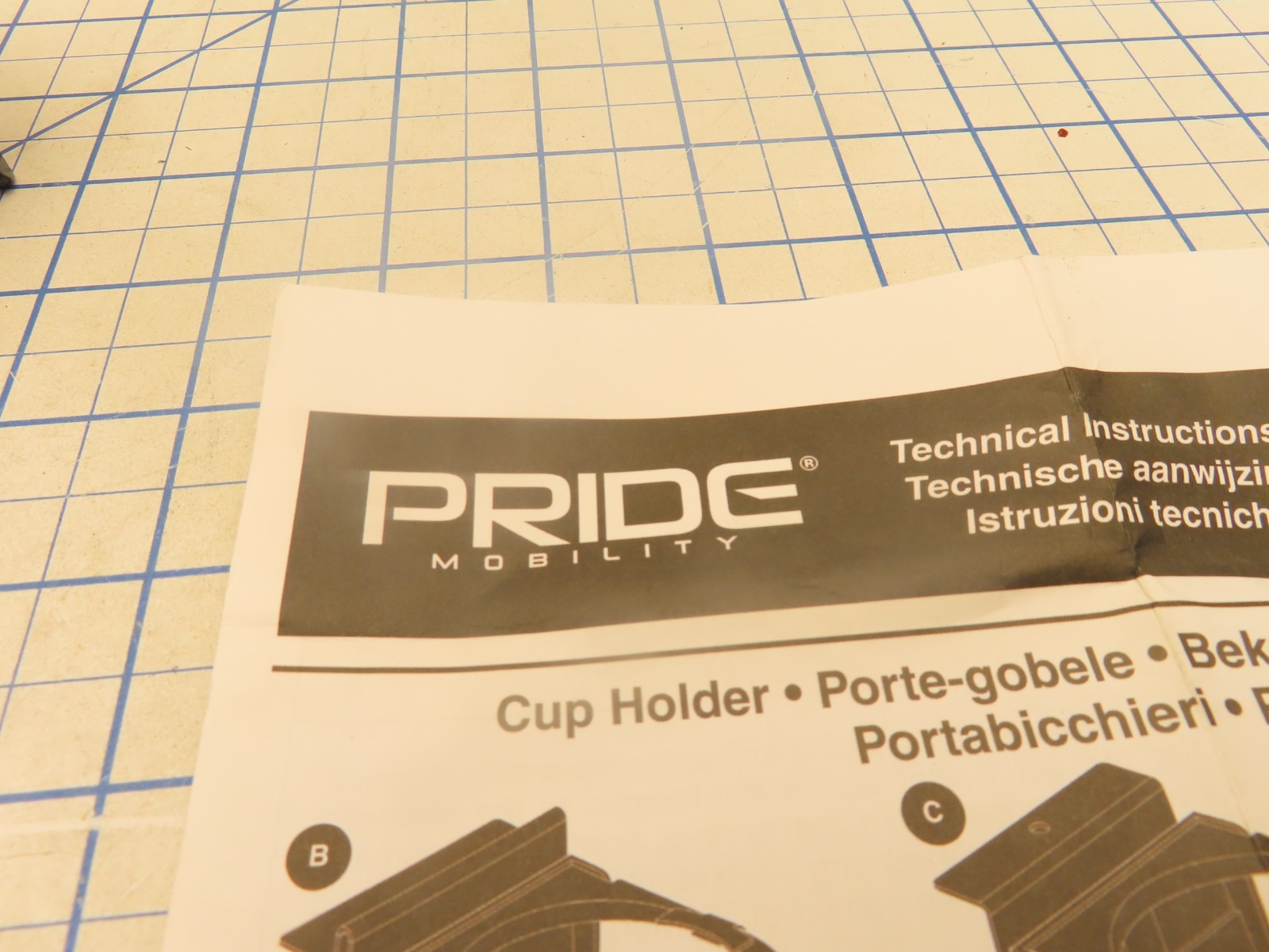 Pride Scooter ACCASMB2287 Cup Holder B Style