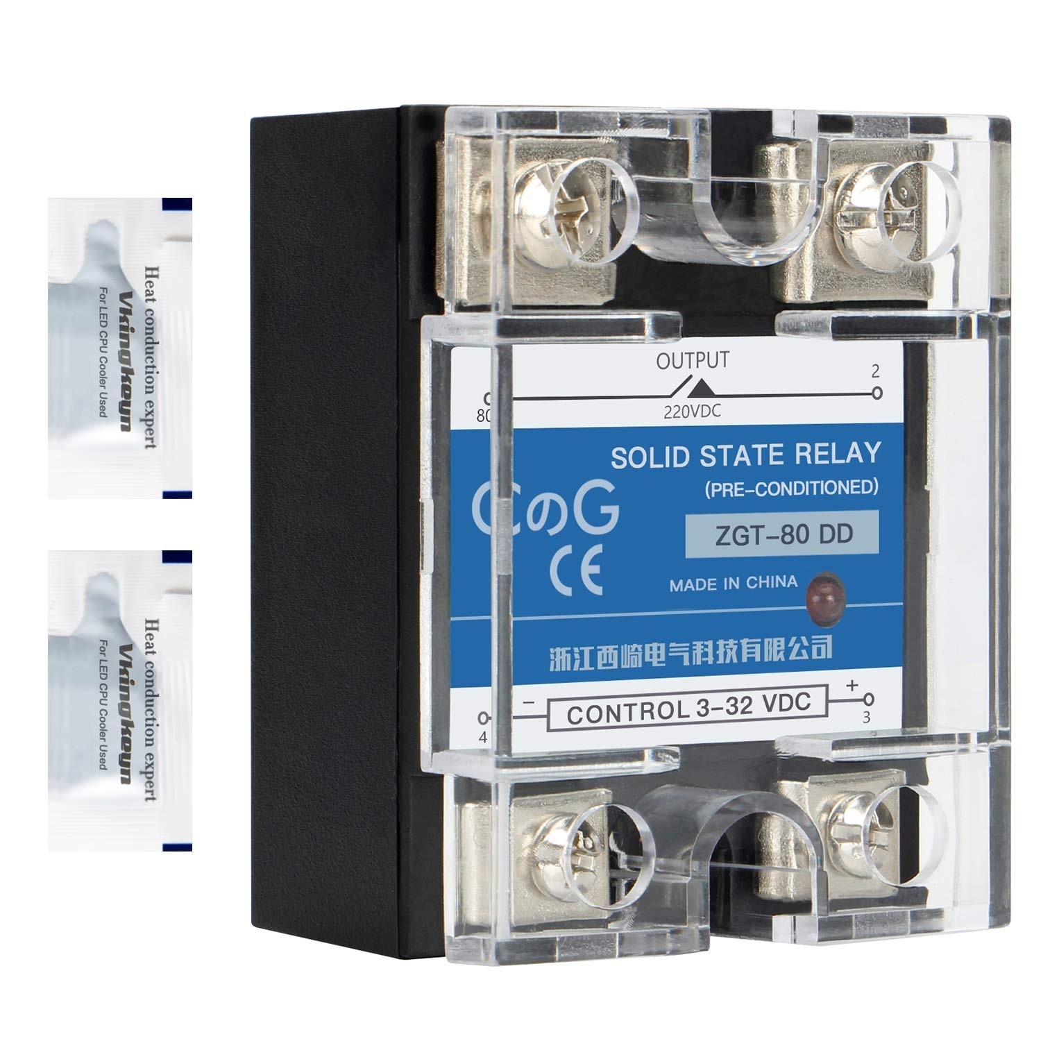 CGELE SSR-25DD Solid State Relay 25A DC to DC Input 3-32V