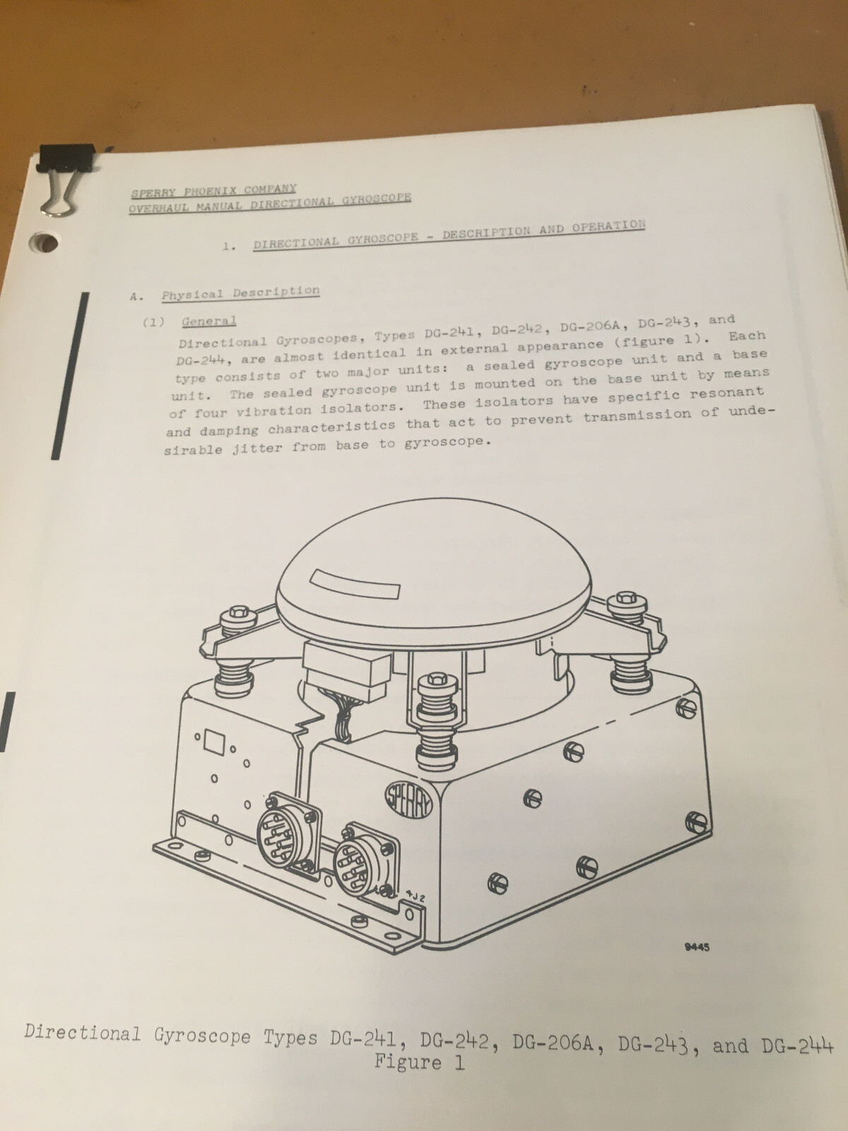 Sperry DG-241, DG-242, DG-206A, DG-243, DG-244 Schematics