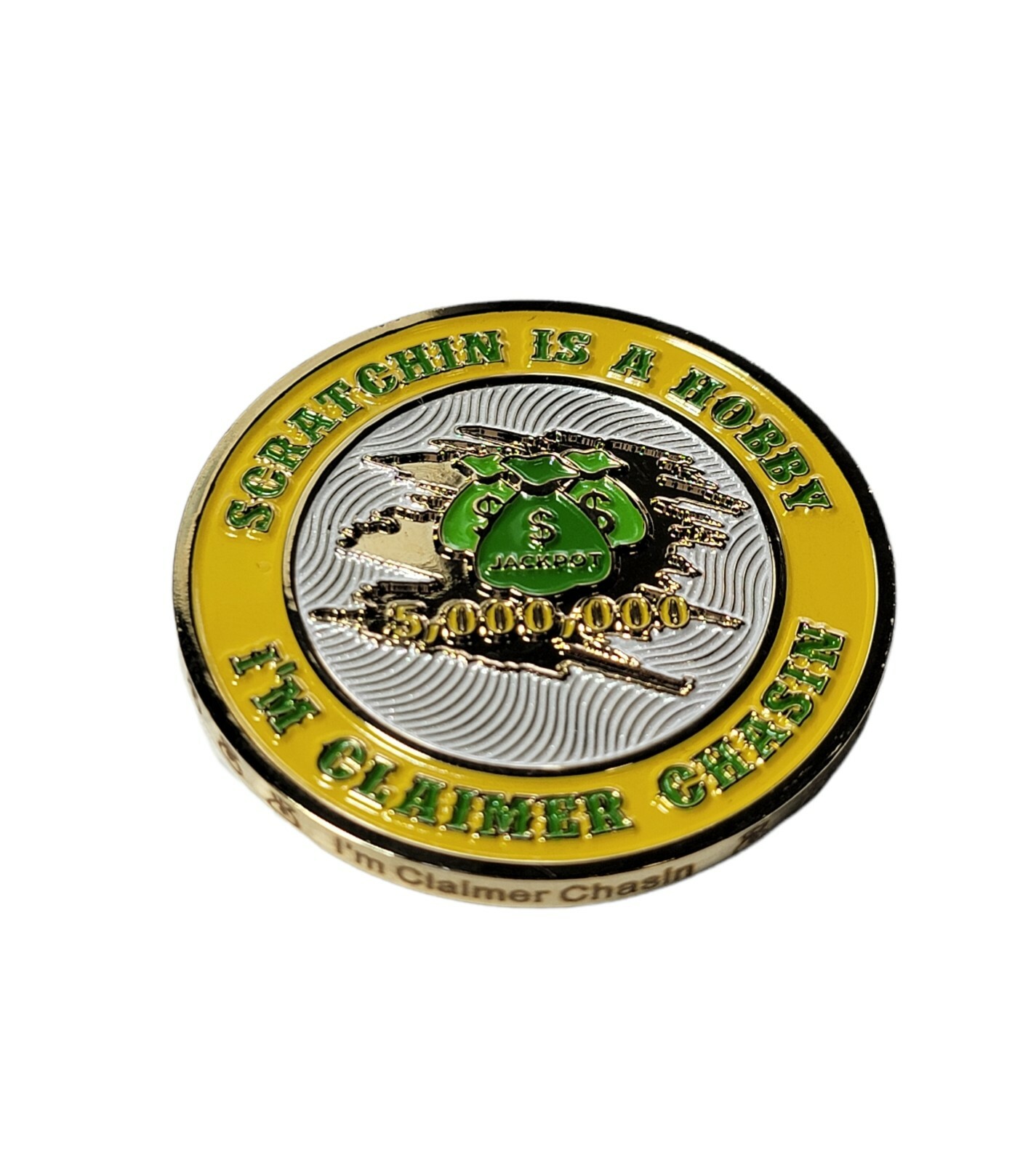 Lottery Coin Scratch off ticket Challenge Coin