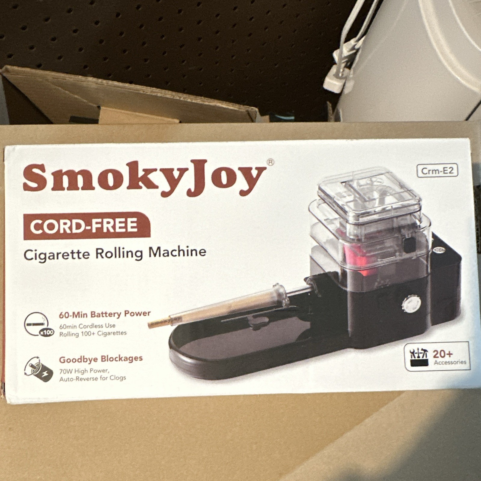 SmokyJoy Cord-Free Cigarette Rolling Machine CRM-E2 Cord-Free Roller