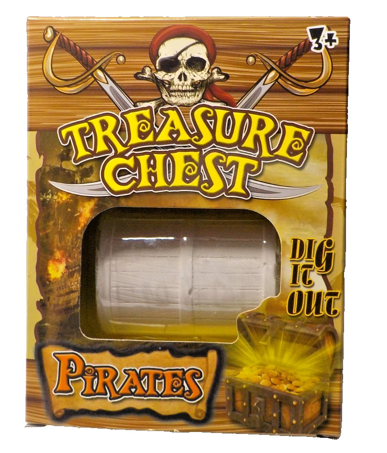 Pirate Treasure Chest Excavation Dig Kit - Be an Explorer! Dig & Discover
