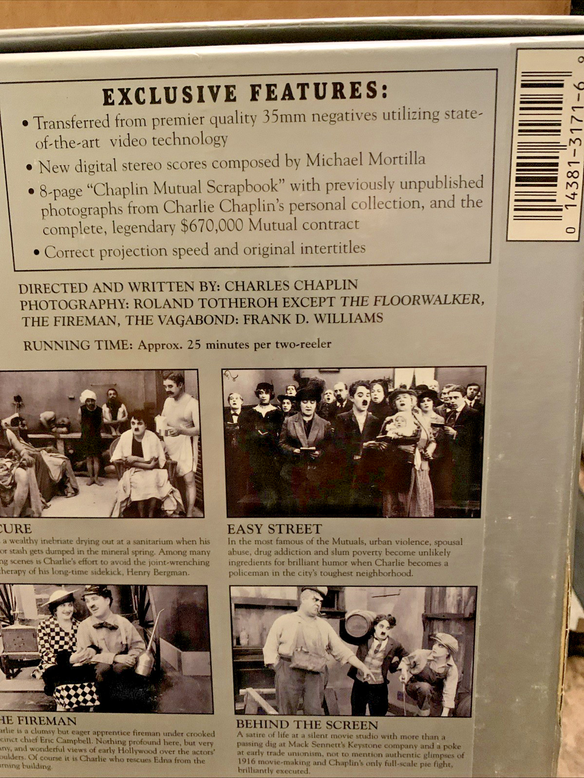 CHAPLIN MUTUALS - Laserdisc Box Set Charlie Chaplin LD