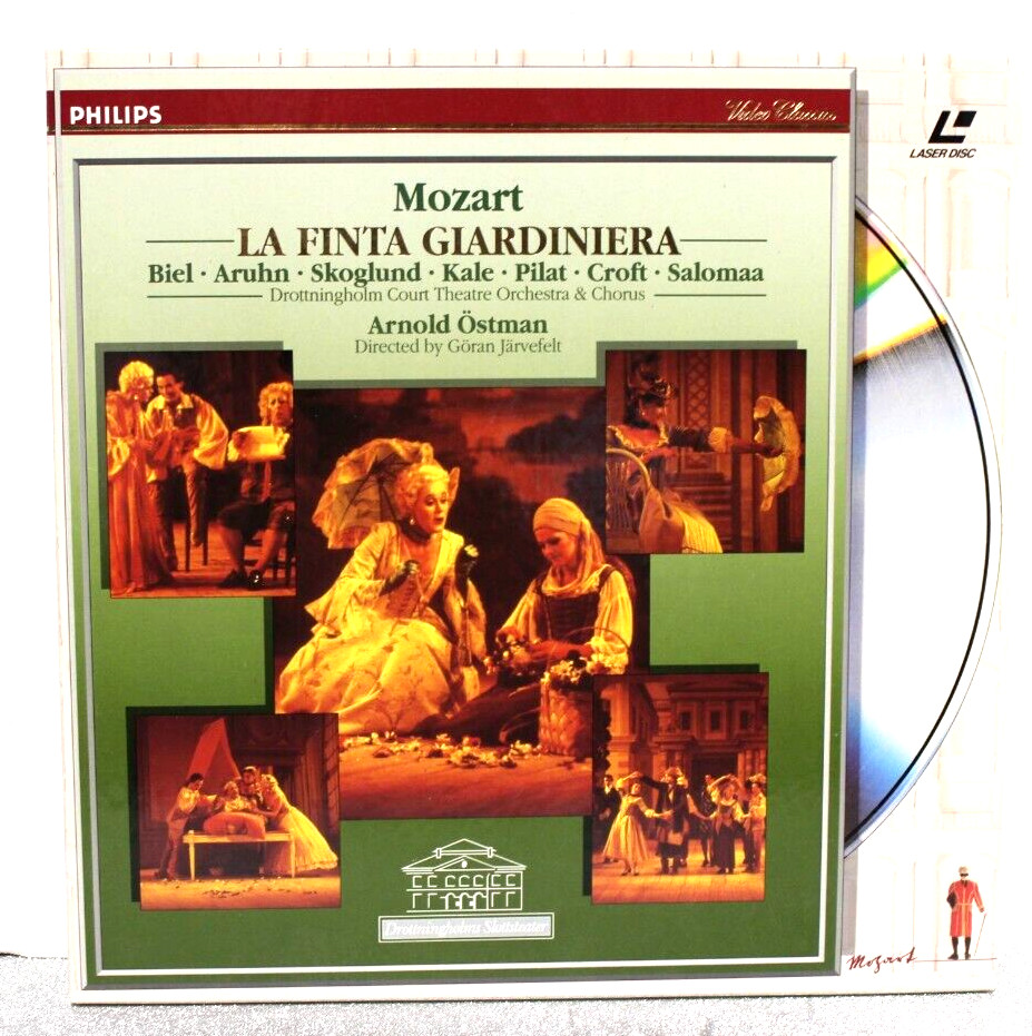Mozart La Finta Giardiniera Biel, Aruhn, Skoglund, Kale, Pilat Laser Disc Tested