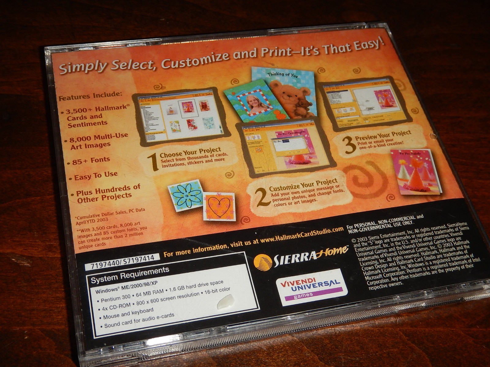 Sierra Home Hallmark Card Studio 2004 PC 2 Disc