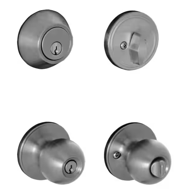 Schlage Morrow Satin Stainless Steel Single Cylinder Deadbolt VC60 V MOW 630