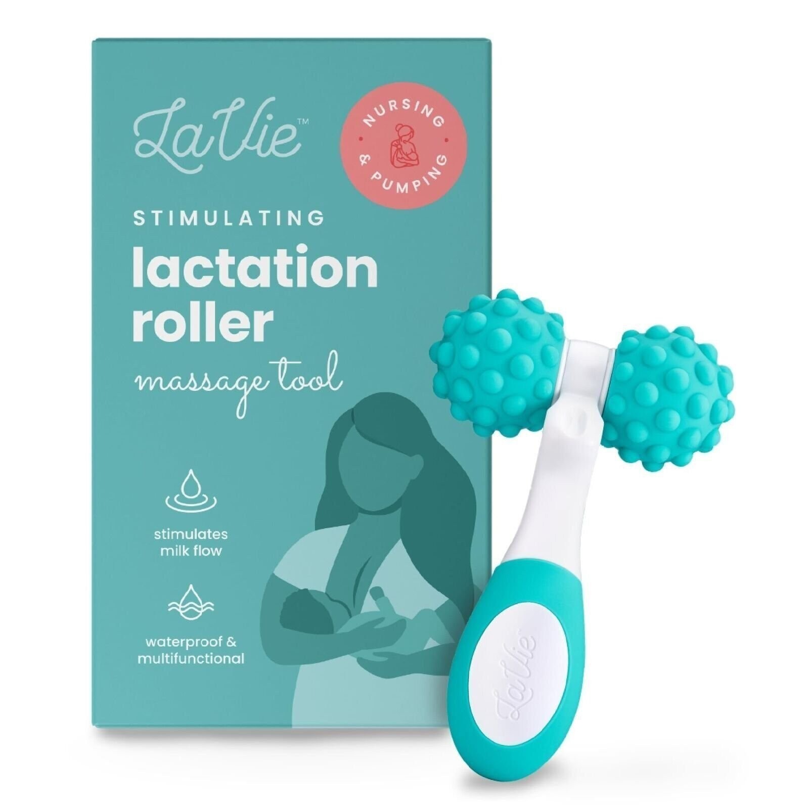 LaVie 5-in-1 Lactation Massager Roller, Manual Massage Roller, Breastfeeding...