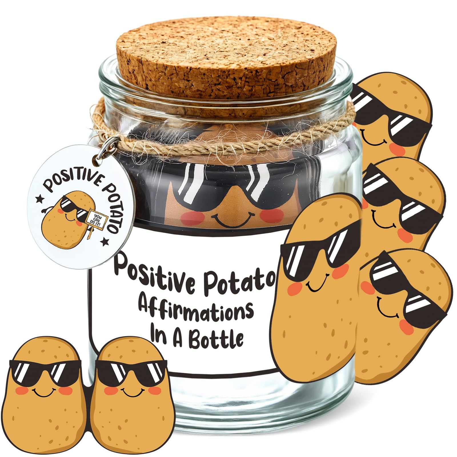 Chunful 50 Christmas Gifts Positive Potato Affirmations Messages As picture