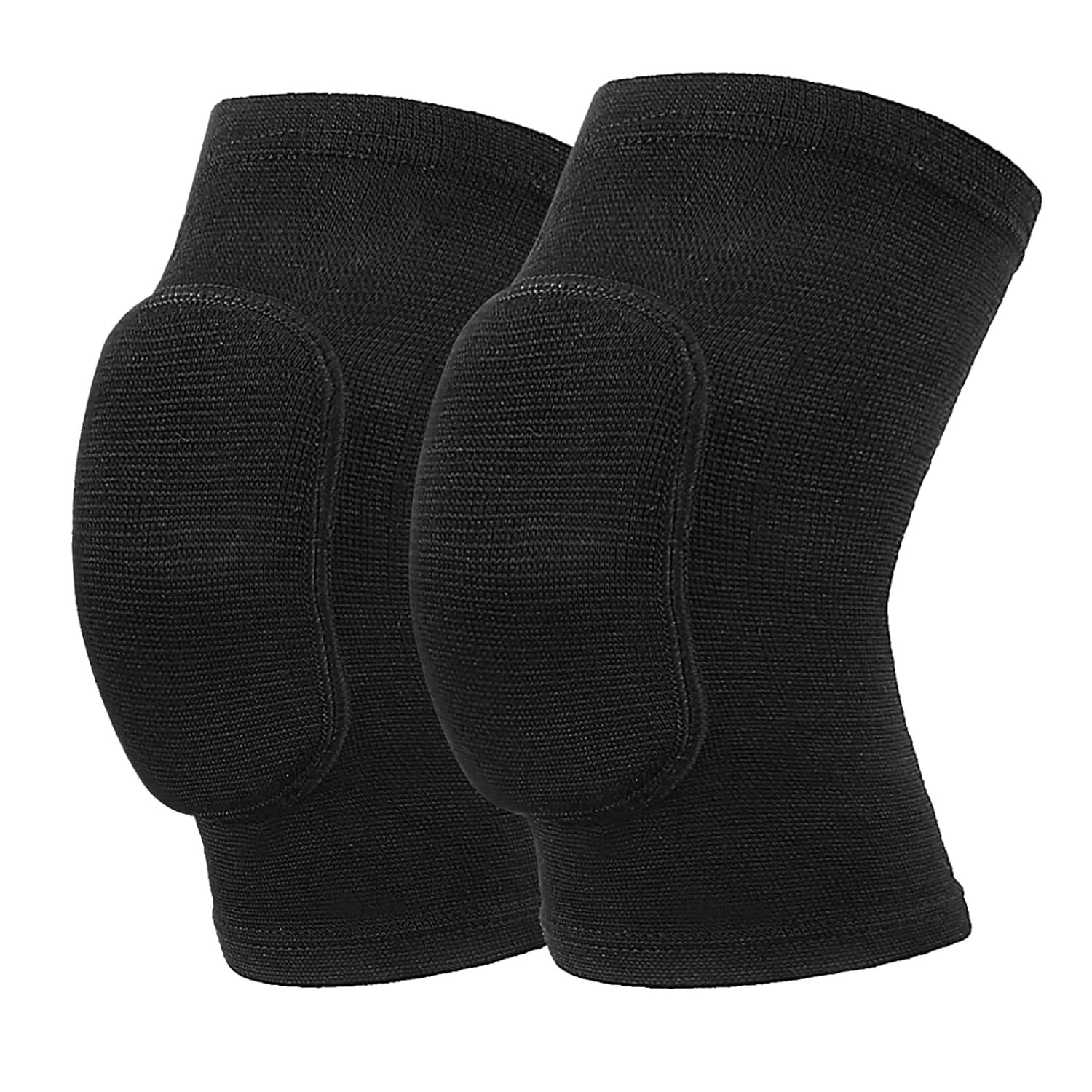 HISFFOG Unisex Knee Pads for Sports, Breathable Foam Protection, Medium - Pure B