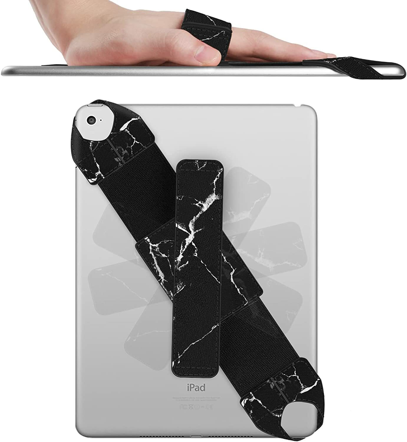 Universal 7-10'' Tablet Hand Strap Holder 360° Swivel Handle Grip Elastic Belt