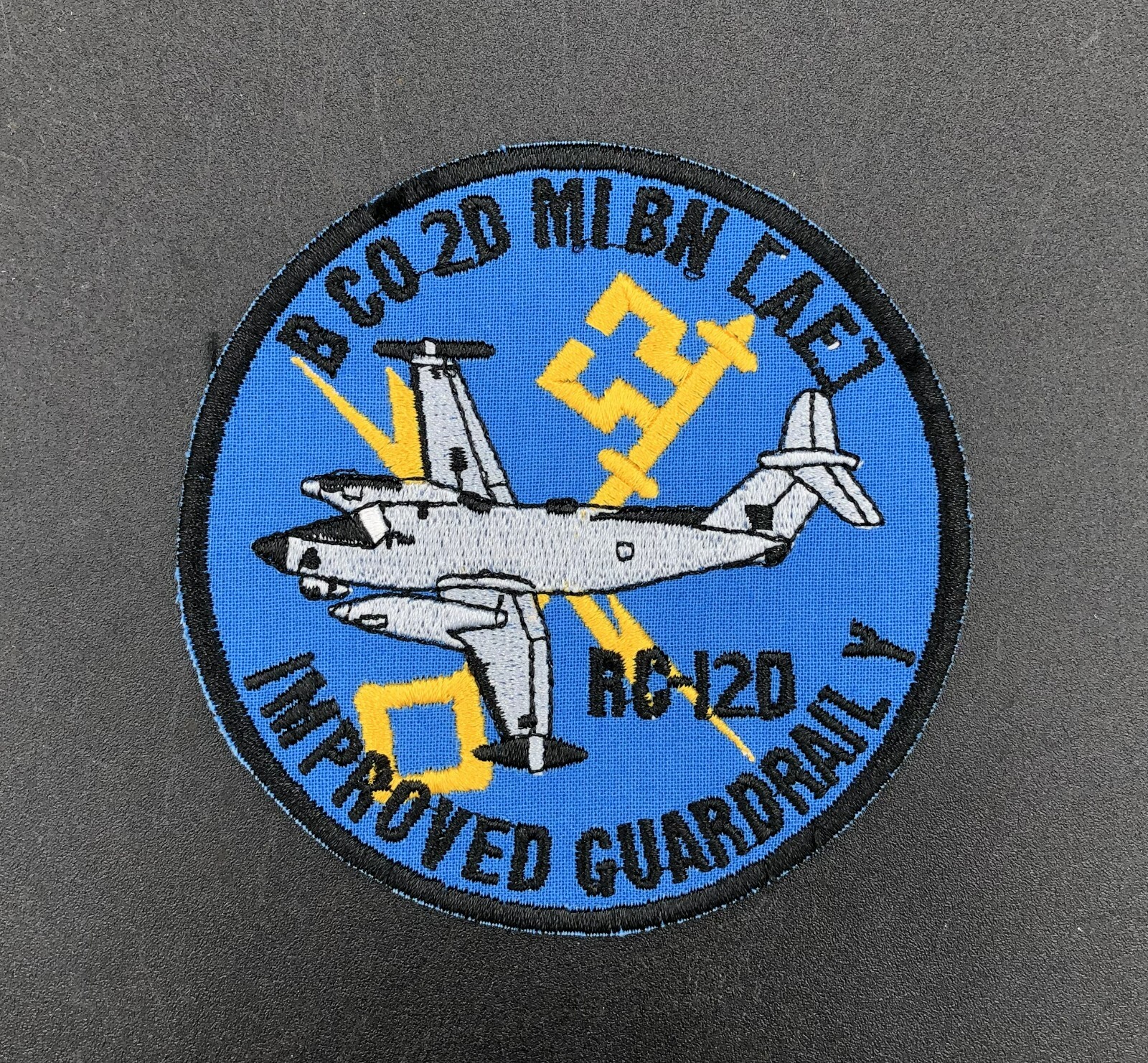 US Army B Co 2D MI BN AE RC-12D Improved Guardrail Y Aviation Patch OIF OEF
