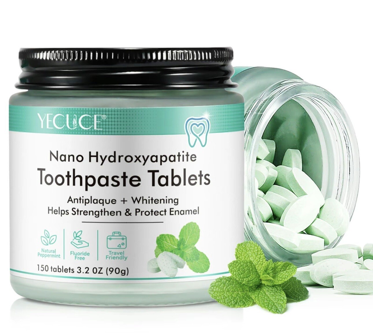 150pcs Nano Hydroxyapatite Toothpaste tablets , oral care toothpaste For Travel