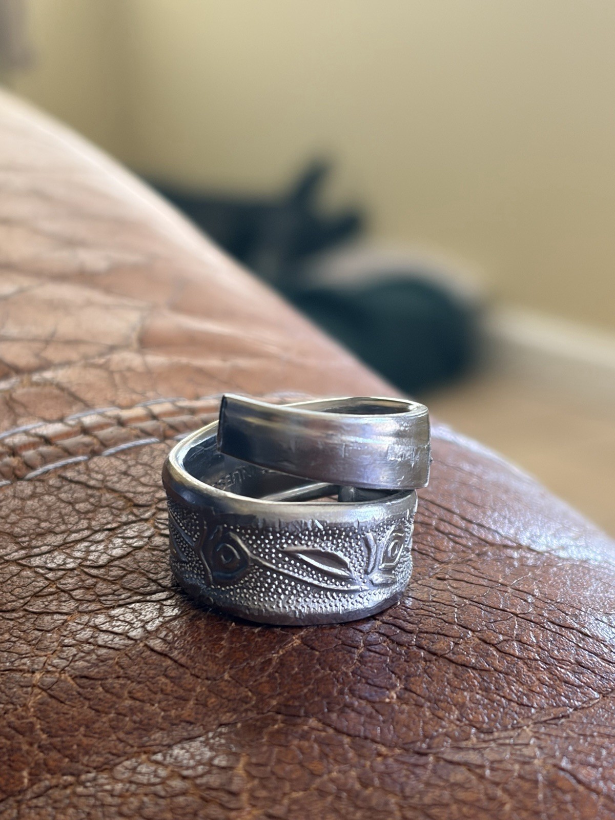 Swisted Spoon Handle Ring