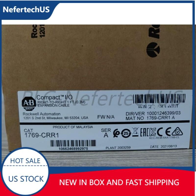 NEW AB 1769-CRR1 CompactLogix Right-To-Right Cable Surplus SEALED US Free Tax