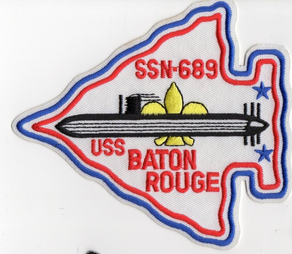 USS Baton Rouge SSN 689 Crest 5 x 4.5 inch EonT BCP No. c5206 Submarine Patch
