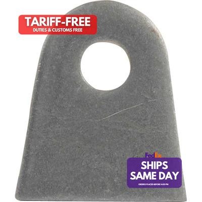 Allstar ALL60008-25, Set of 25 Natural Steel 1/4In Flat Tabs 25Pk 1/2In Hole