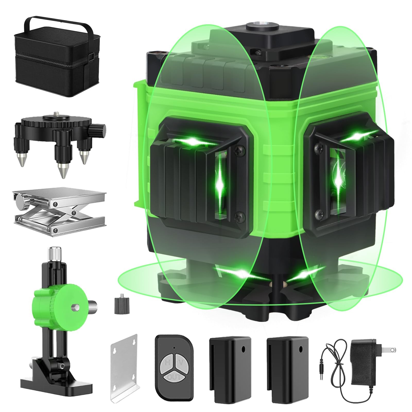 Laser Level, Laser Level Self Leveling Tool with Rechargeable Battery