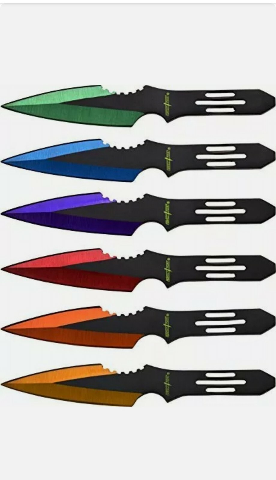 Perfect Point PP-595-6MC Throwers 6-Piece Multicolor 5.5"