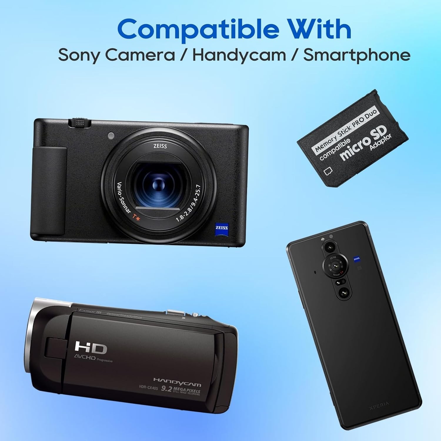 Memory Stick PRO Duo Adapter - Compatible with PSP 1000/2000/3000