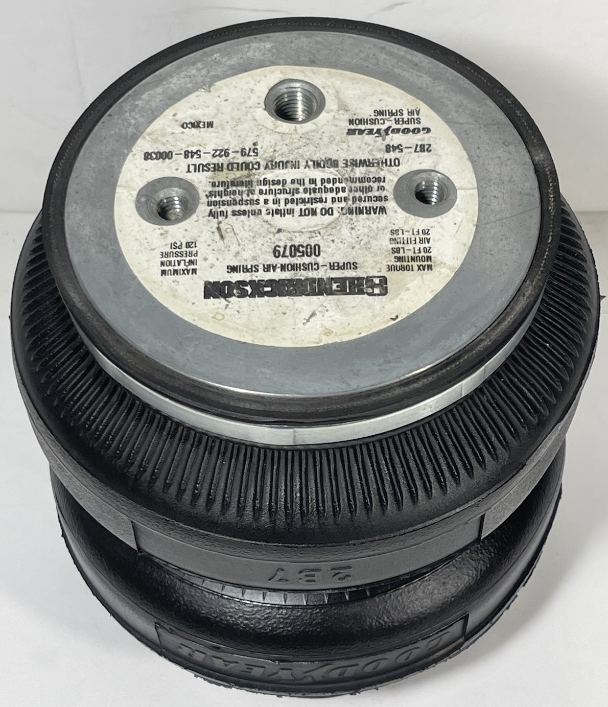 Hendrickson Good Year 005069 Double Convoluted Bellow Air Suspension Spring 2B7