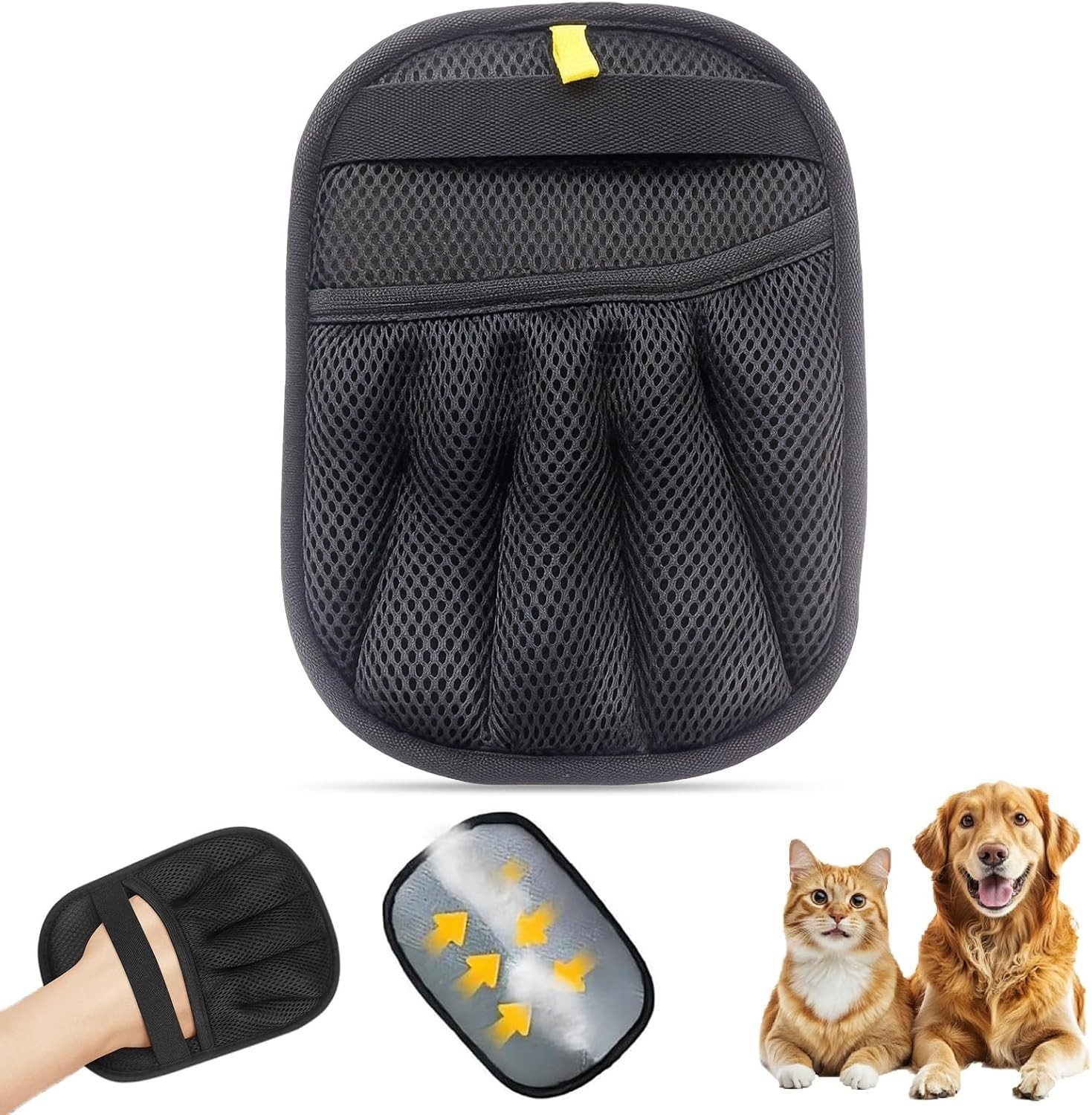 Pet Hair Removal Glove Pet Hair Remover Gloves Cats & Dogs Hair Remover Magic