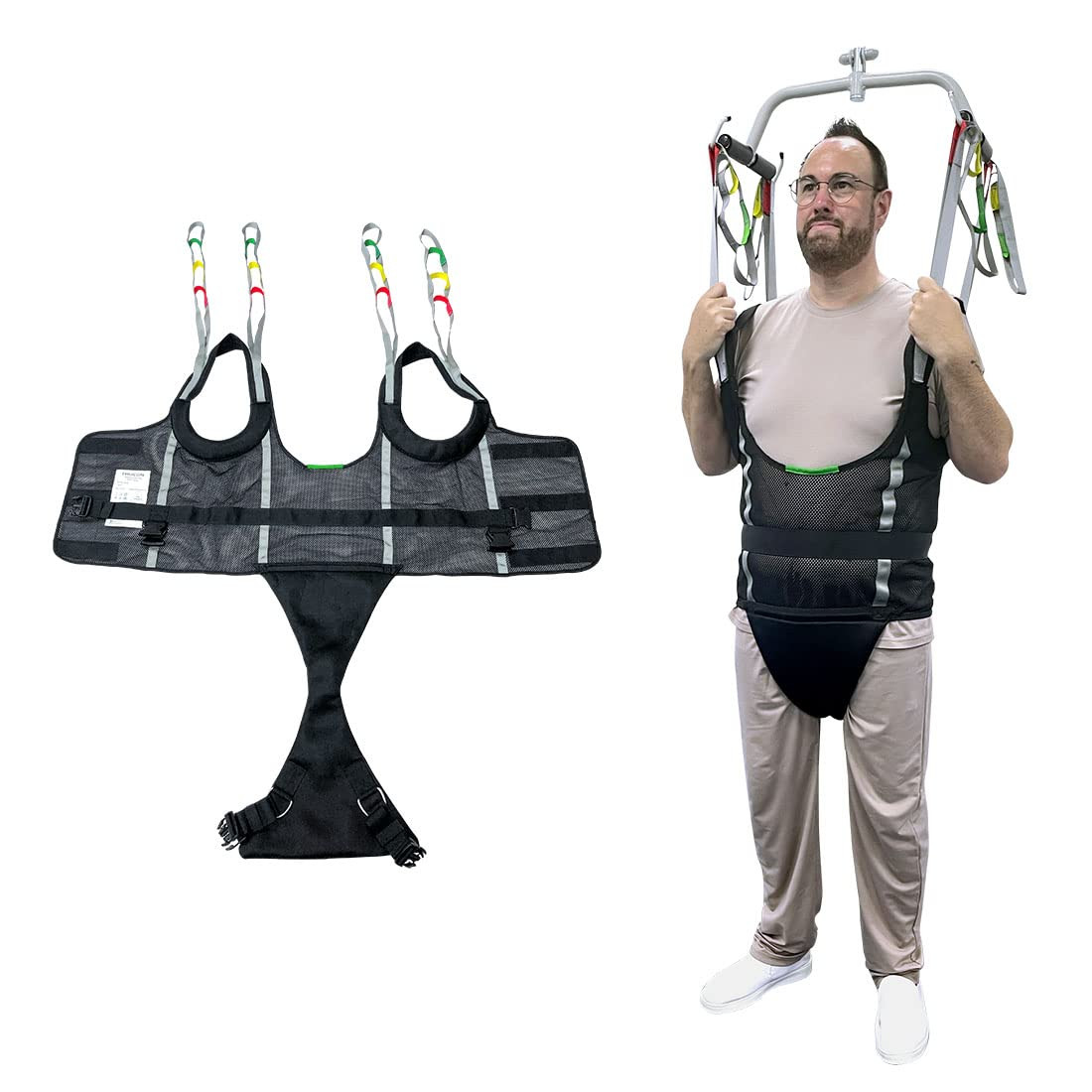 Ehucon Padded Patient Lift Walking Sling Medium 500LB Mobility Support Harness