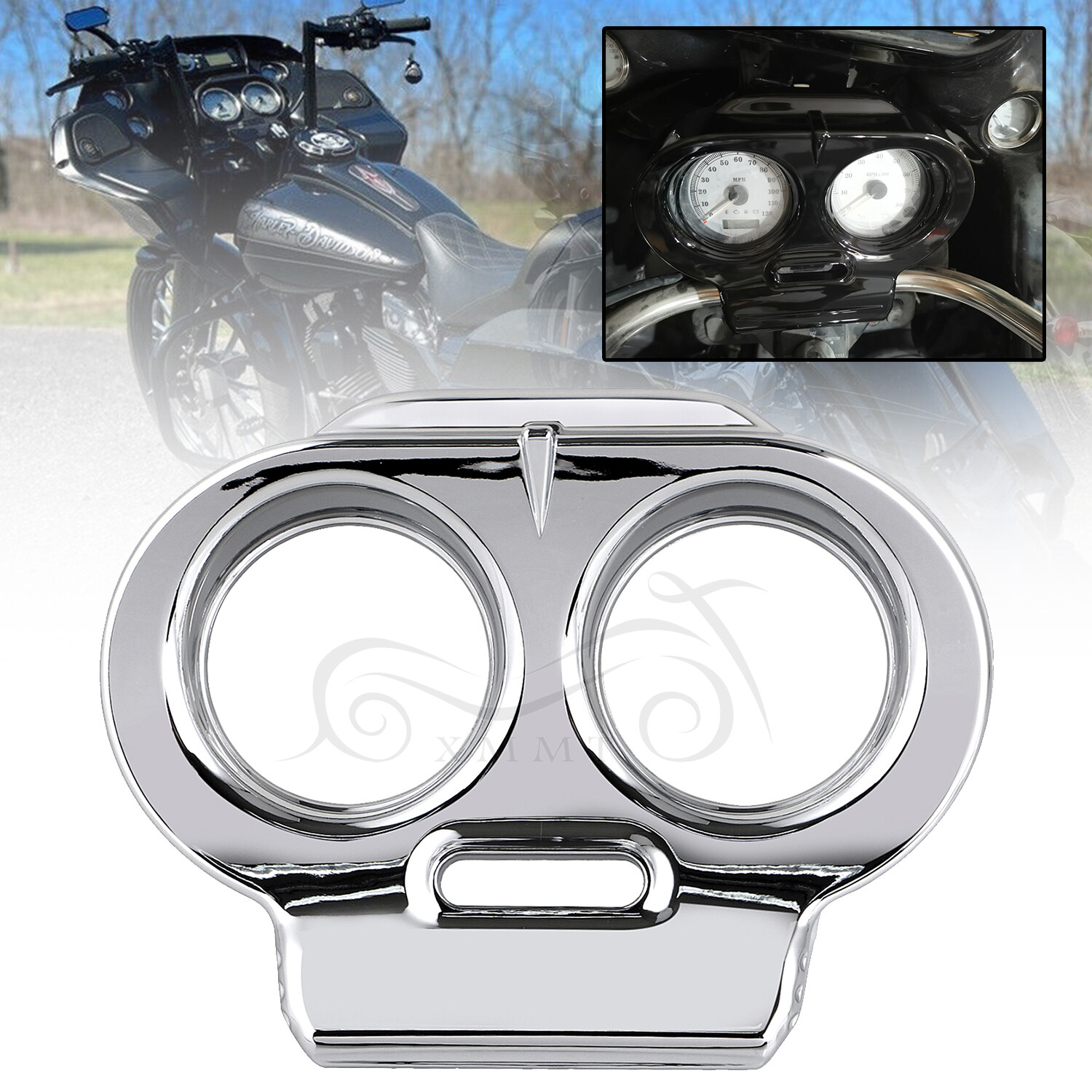 Gauge Top Cover Nacelle Speedo Housing Fairing For Harley 98-13 Road Glide FLTRX