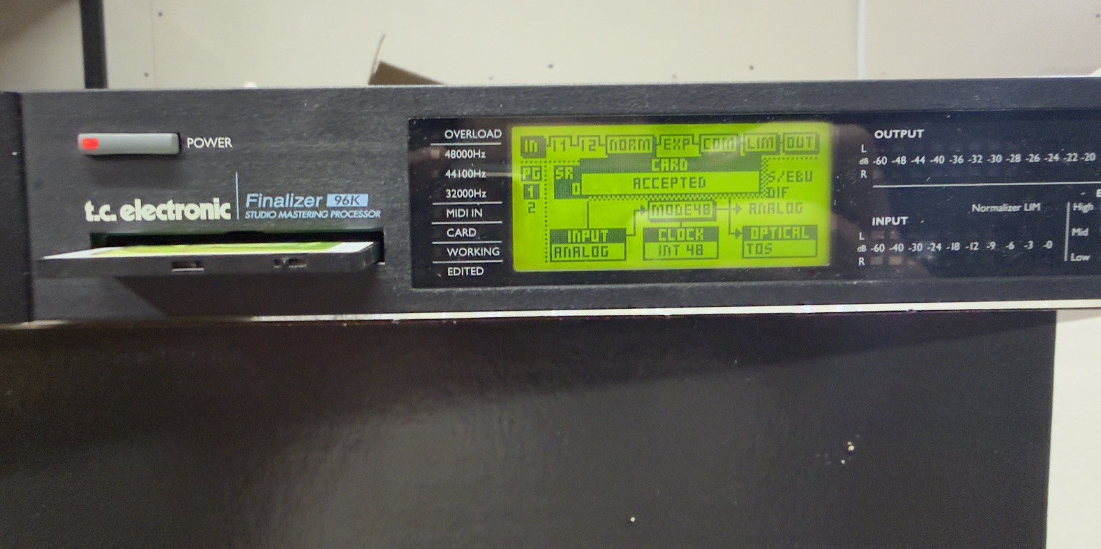 TC Electronic Finalizer 96K Mastering Processor w/ PCMCIA Card & Original Box
