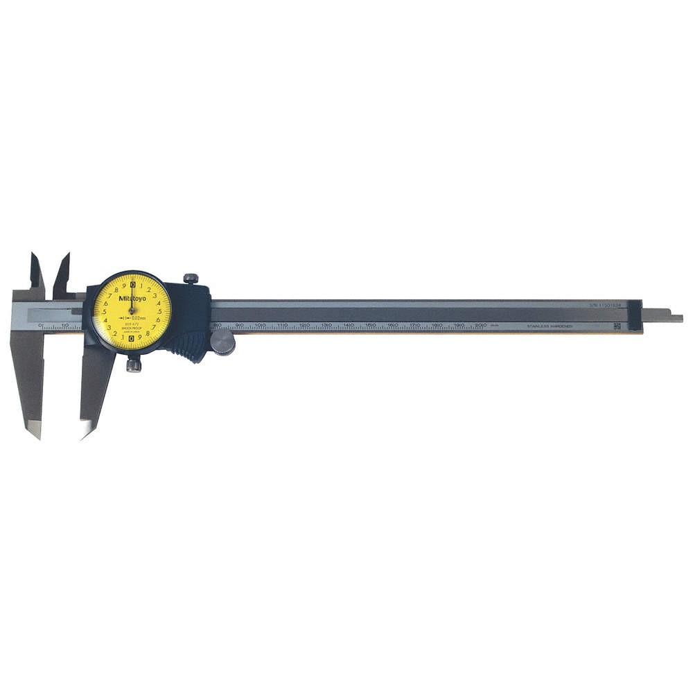 MITUTOYO 505-731 Dial Caliper 2mm/Rev 16X242