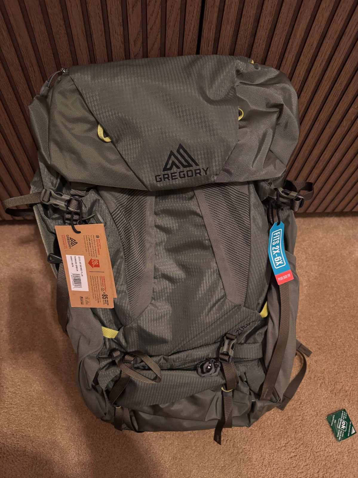 Gregory Zulu 65 Plus Hiking Backpack - 65L SM/MD NEW with Tags!
