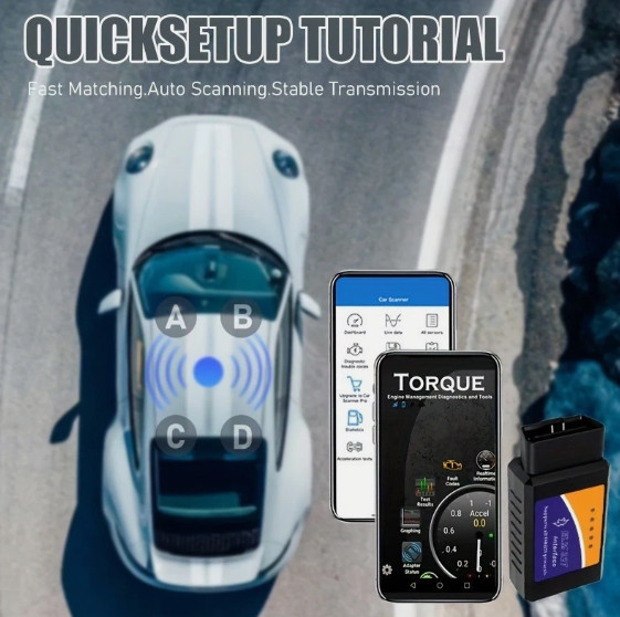 WiFi OBD2 ELM 327 Bluetooth Car Scanner Android iOS IPhone Torque Auto Scan Tool