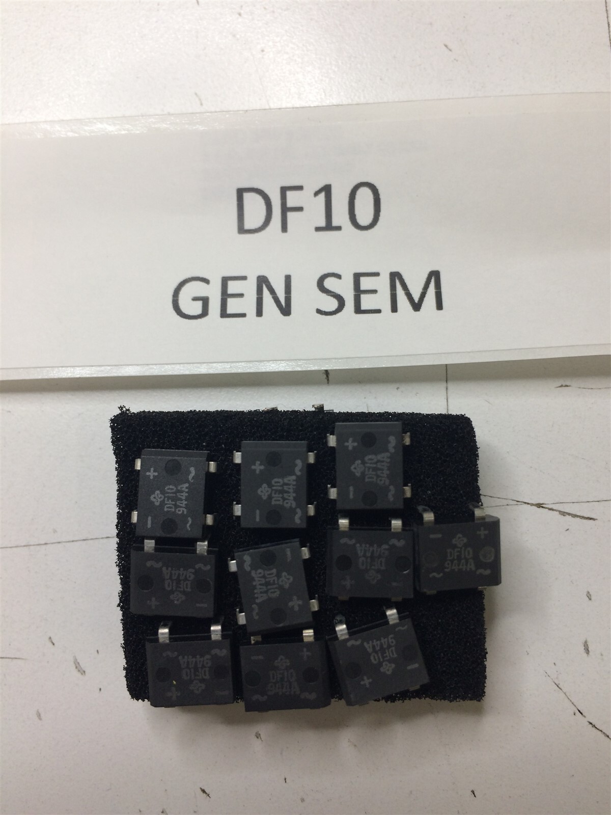DF10 GENERAL SEMI DIODE RECTIFIFIER BRIDGE SINGLE 1A 4-PIN 6 PIECES