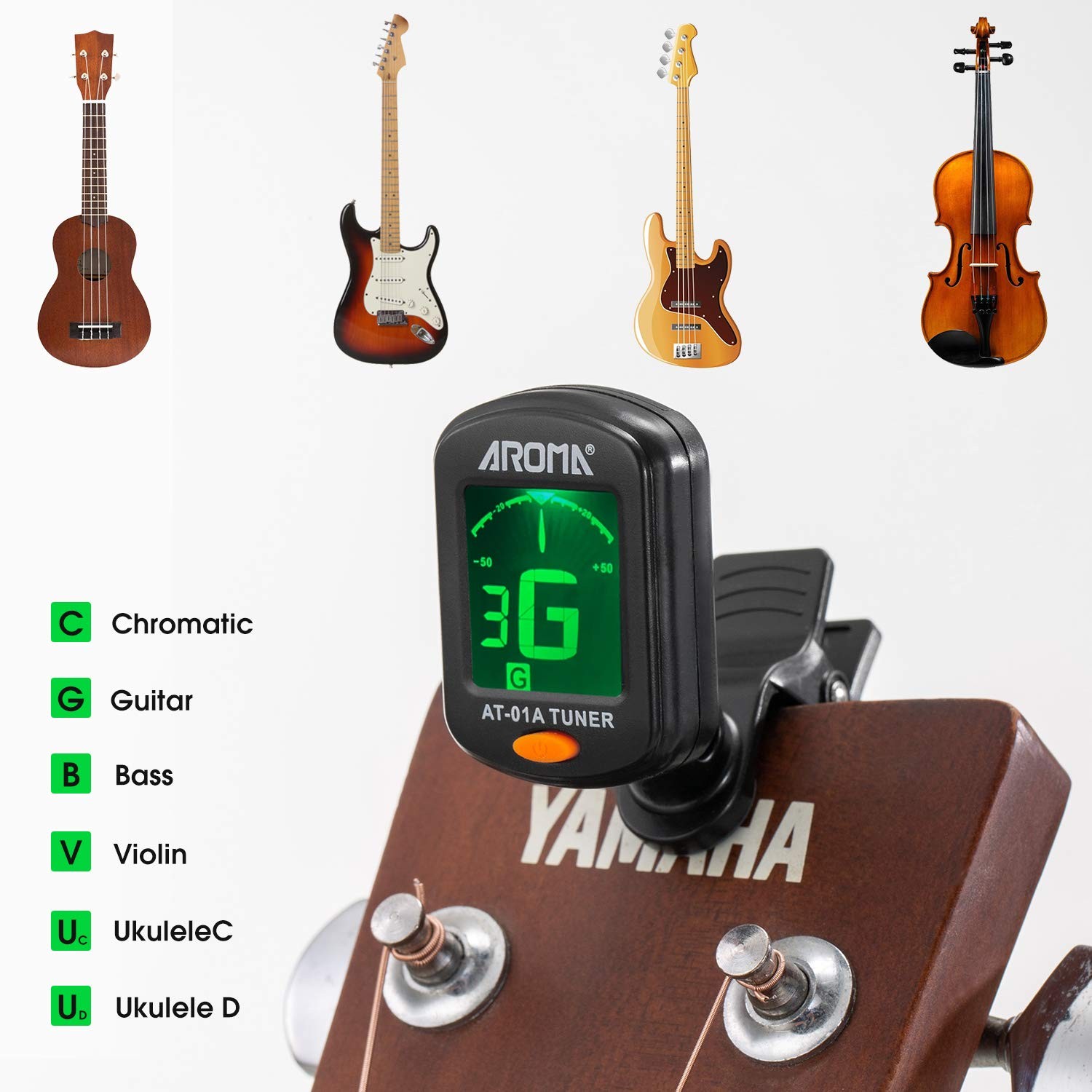 Guitar Set: 9-Piece Tool Kit with Capo, Tuner, String Winder, Picks, Pick Hol...