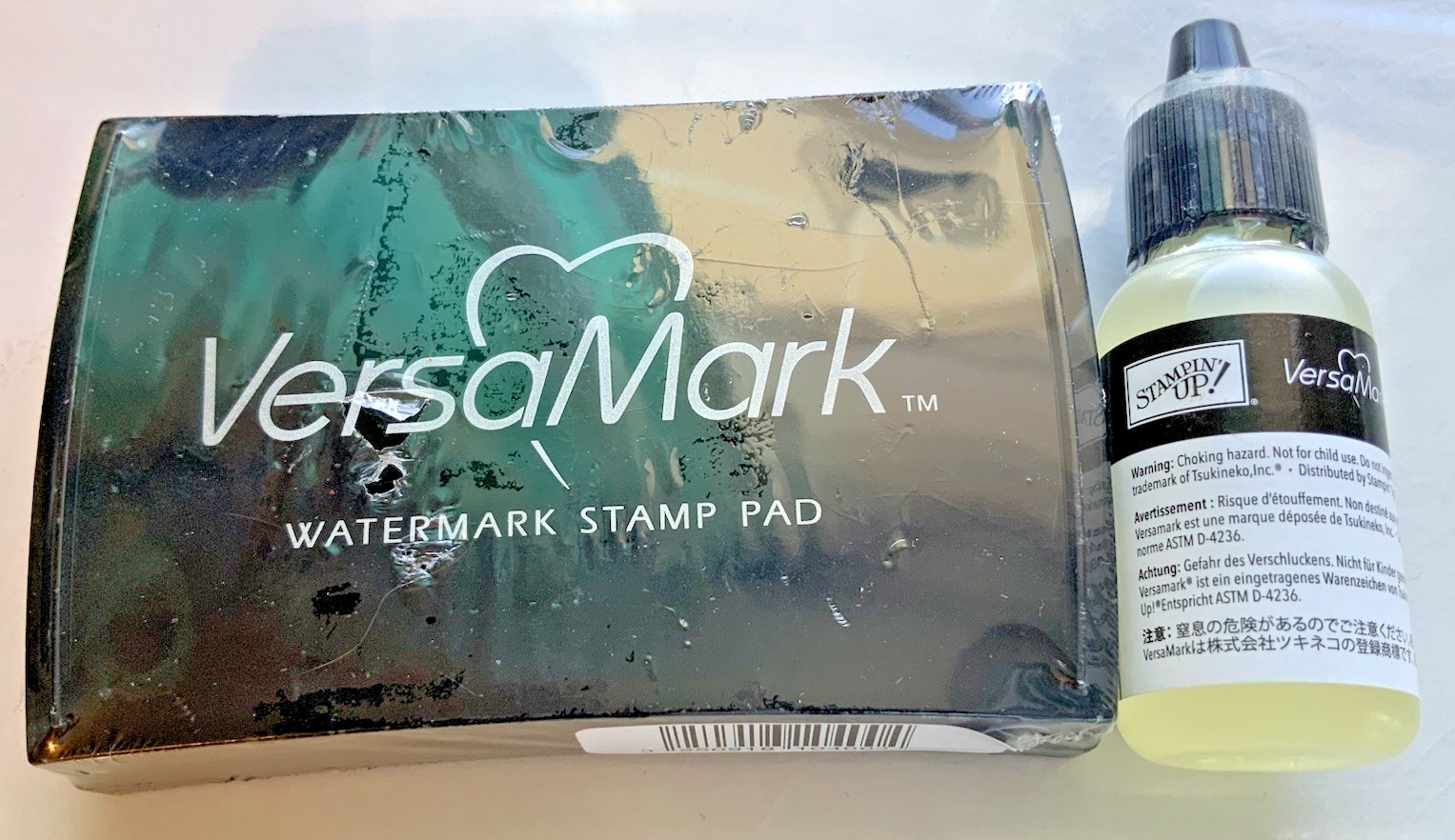 Stampin Up VersaMark Watermark Stamp Pad and Versa Mark Ink Refill