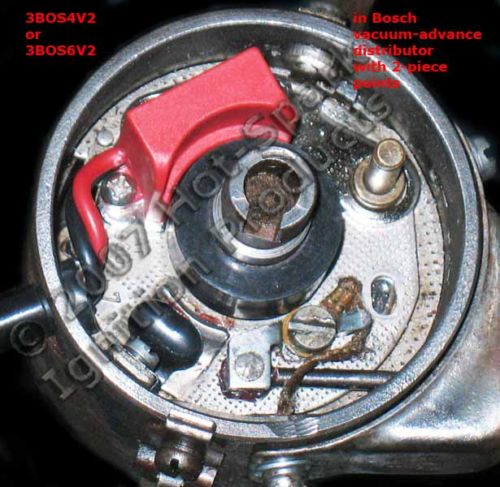 Electronic Ignition Kit for 6-Cyl Bosch w/ 2-pc, Right-Pivoting Points 3BOS6V2