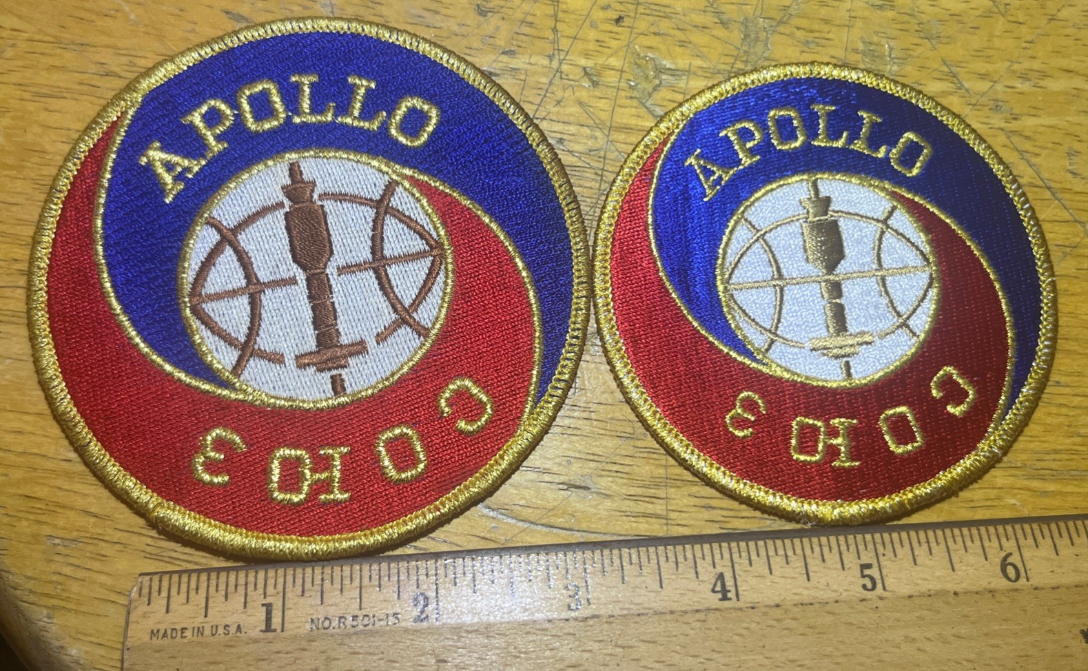 Lot Of 2 - Vintage NASA Patches- Apollo Soyuz Test Project