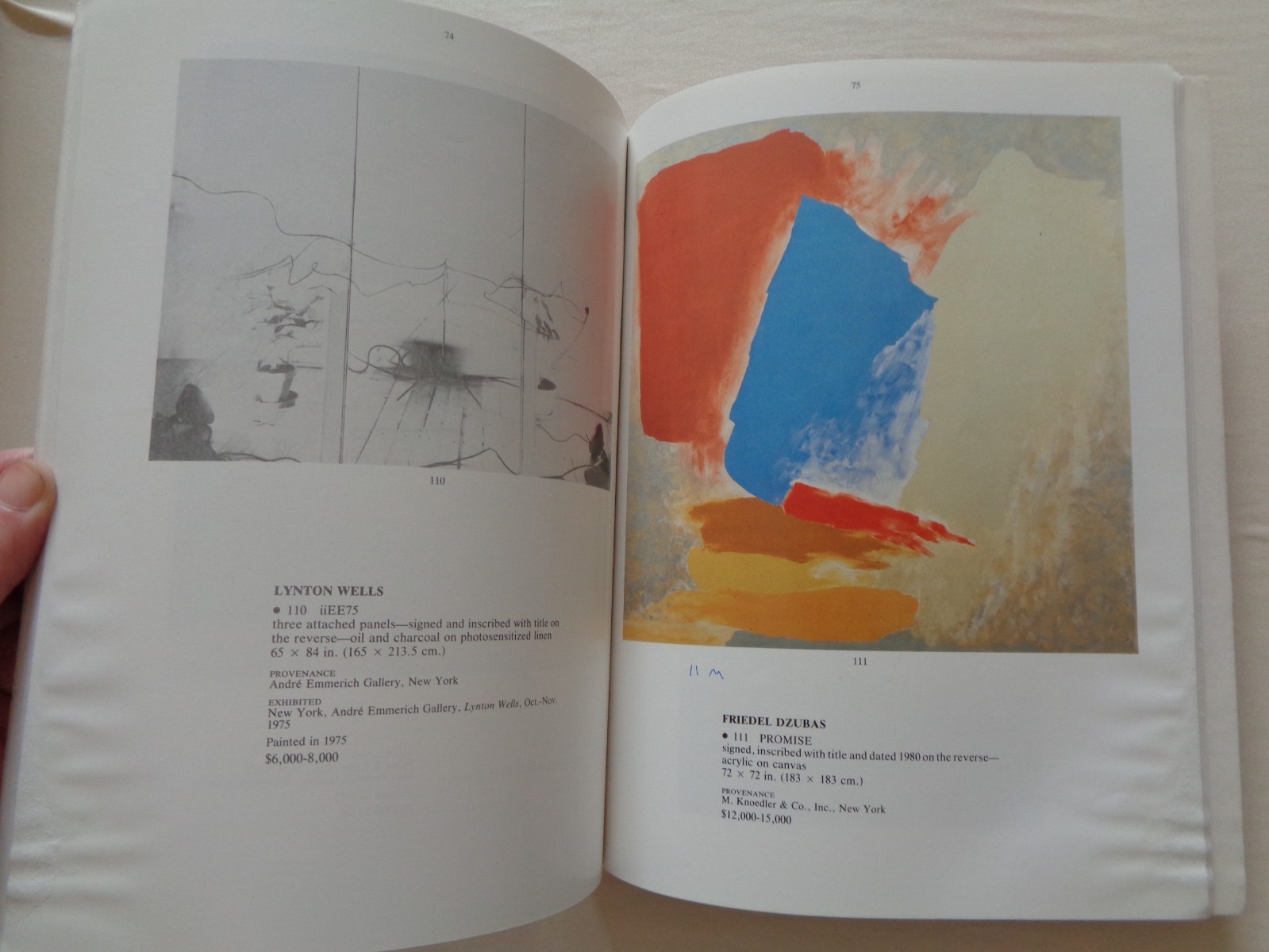 Christie's Auction Catalog 1985 Contemporary Art Christo Dzubas Ruscha Stella