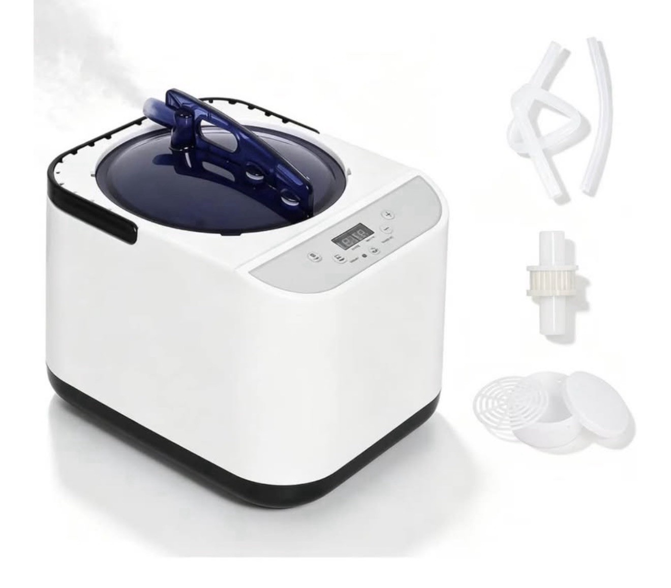 Portable Sauna Steamer Machine 4L Steam Generator 1500W White Remote Control New