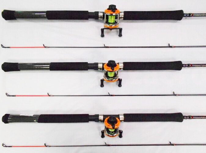 3ea JIMMY HOUSTON PANFISH SPECIAL  GRAPHITE CRAPPIE POLE COMBOS 10'