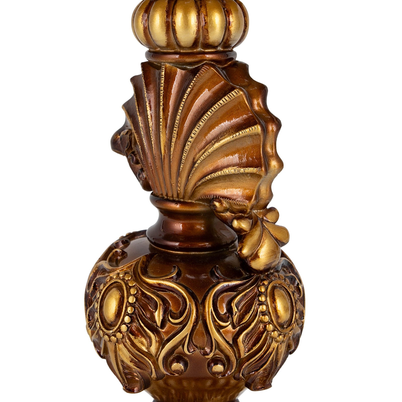 European Style Flower Table Lamp with Push-Button Switch and Elegant Design
