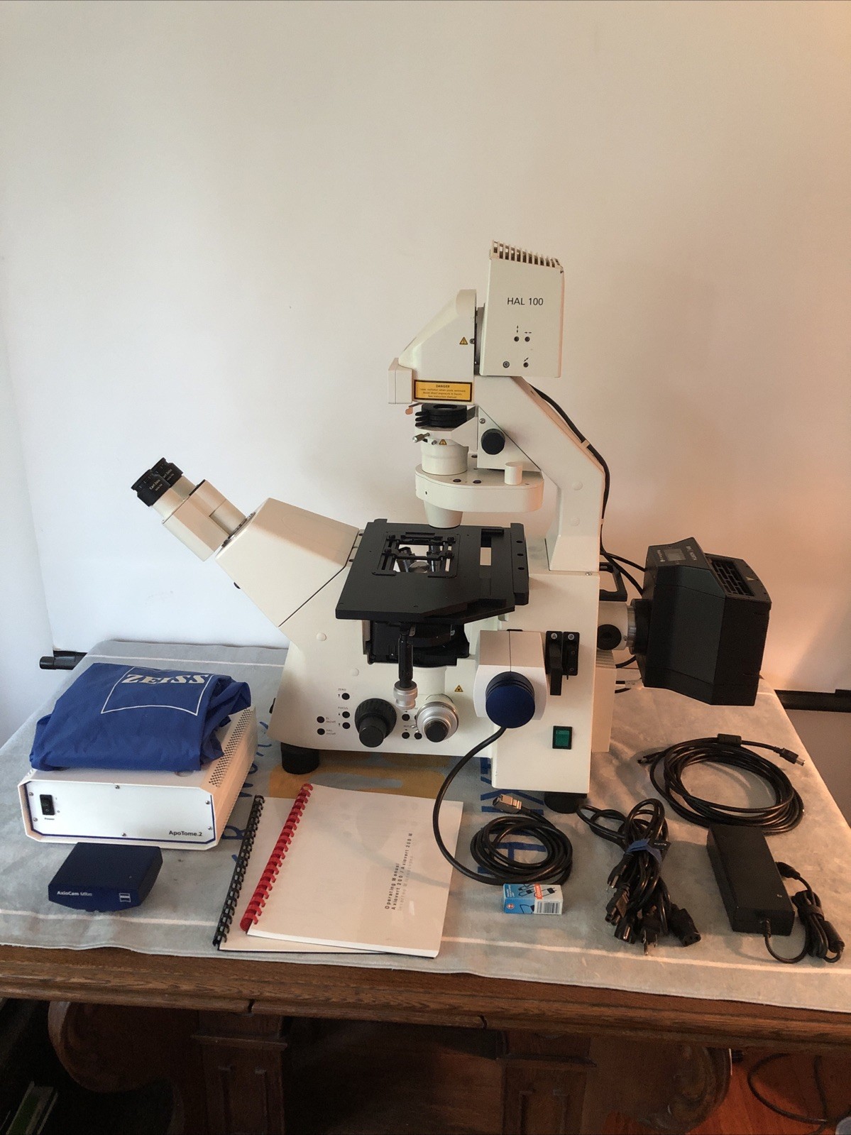 ZEISS Axiovert 200M Inverted Fluorescence Microscope FITC TRITC DAPI 10x/20x/63x