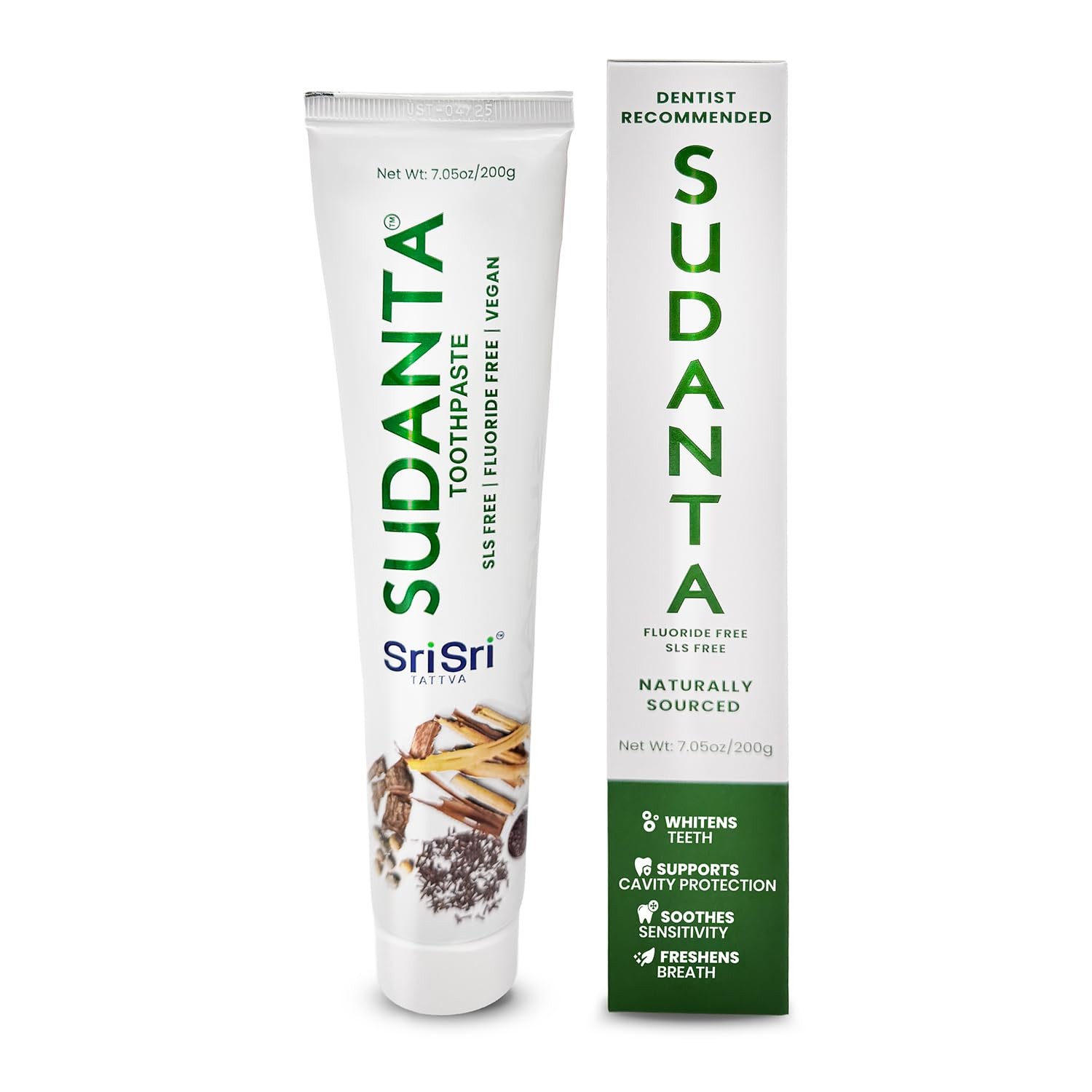 Sri Tattva Sudanta Herbal Toothpaste – SLS Free & 3.5 Ounce (Pack of 1)