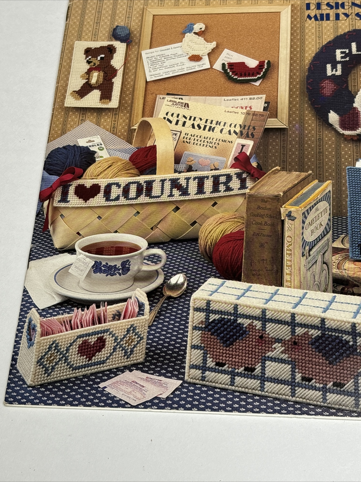 Leisure Arts Country Things Leaflet 1083 Plastic Canvas Pattern