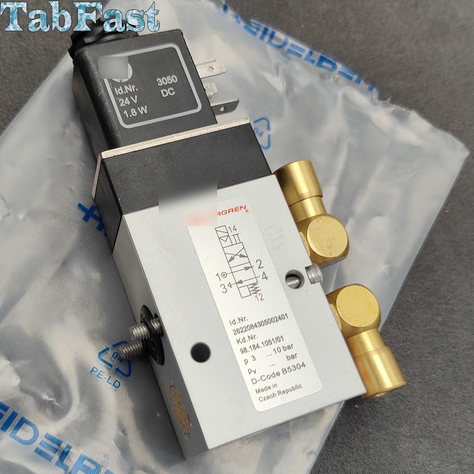 1Pcs 98.184.1051 2625484 Solenoid Valve for Heidelberg SM/CD102 Offset Printing