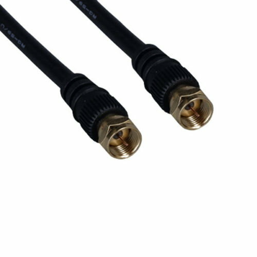 Kentek 25 ft RG-59/U Cord Coax F-Type for HD Satellite Cable TV Antenna RG59 BLK