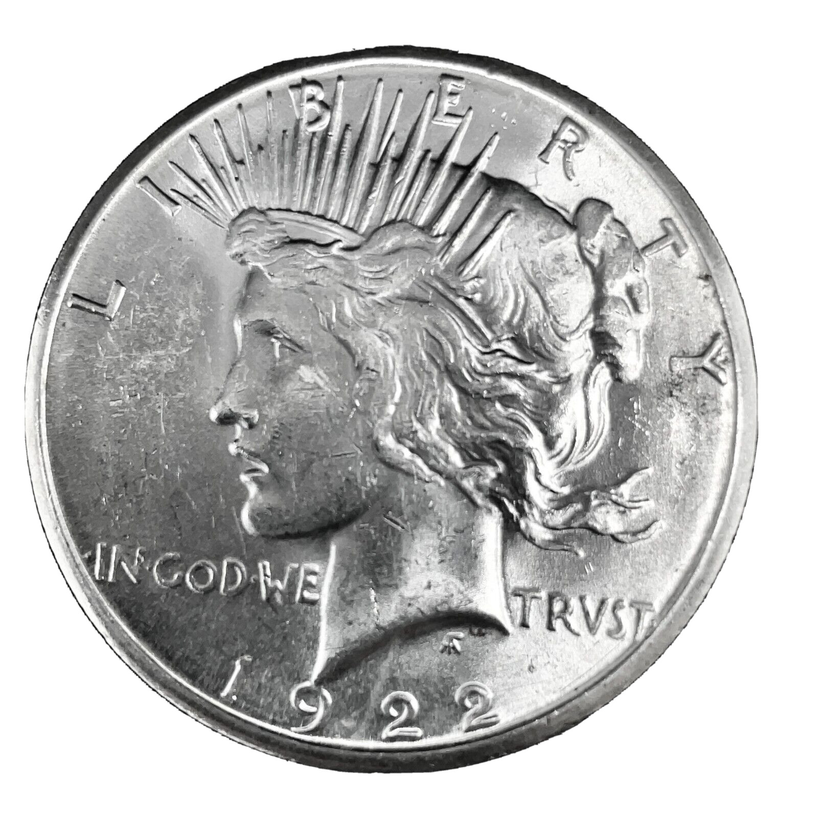 1922-S Peace Dollar  BU. Uncirculated Mint State 90% Silver $1 US Coin # 195