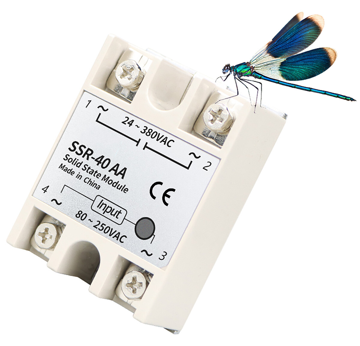 Solid State Relays SSR-10AA~100AA AC/AC Single Phase Mute Contactless Relays