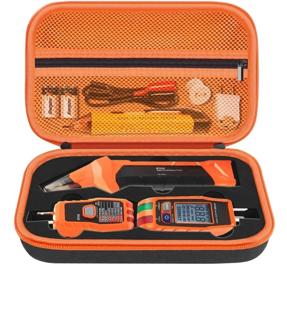 Klein Tools ET310 AC Circuit Breaker Finder with Integrated GFCI ONLY CASE Black